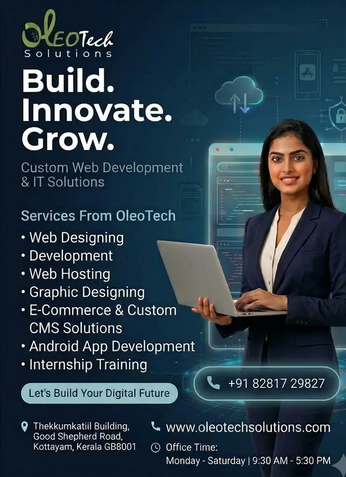 OleoTech Solutions Kottayam – നിങ്ങളുടെ ഡിജിറ്റൽ വളർച്ചയ്ക്ക് വിശ്വസ്ത പങ്കാളി! — photo 1